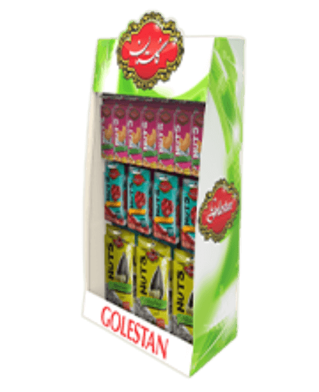 استند رومیزی محصولات خشکبار گلستان